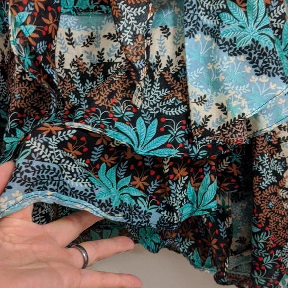 French Connection Asymmetrical Ruffle Skirt Sz 2 - Picture 5 of 6